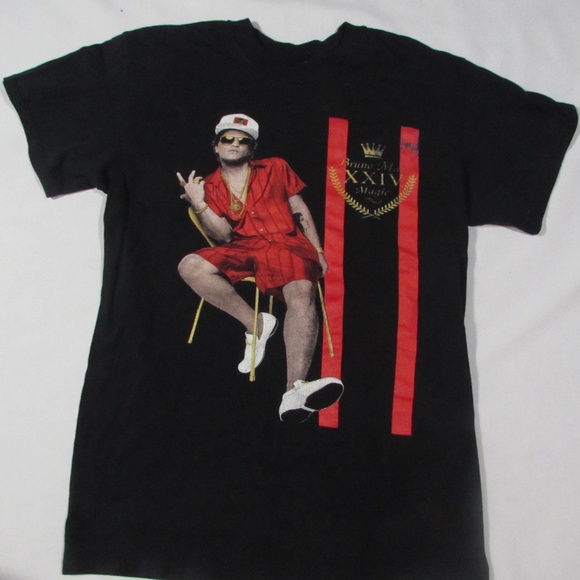 Bruno Mars Tour Shirt Mens Size Medium - Picture 1 of 6
